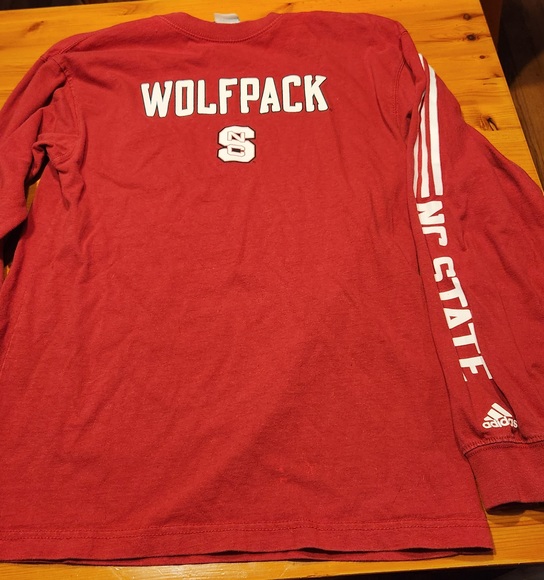 NC State Wolf Pack Long Sleeve Adidas Shirt - Men's Med - Picture 1 of 1